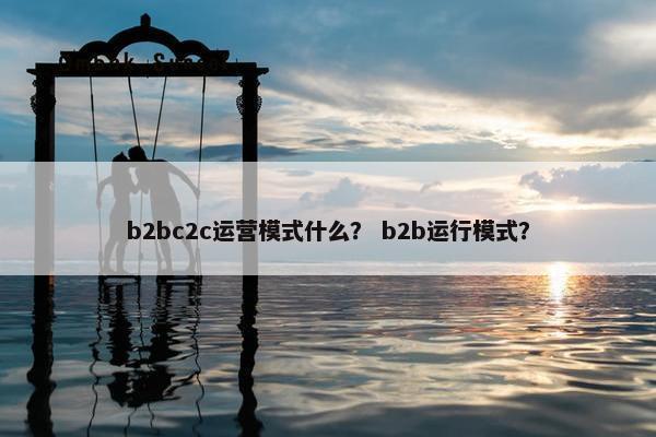 b2bc2c运营模式什么？ b2b运行模式？