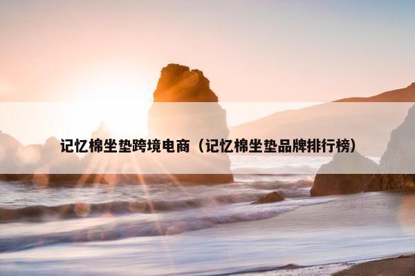 记忆棉坐垫跨境电商（记忆棉坐垫品牌排行榜）