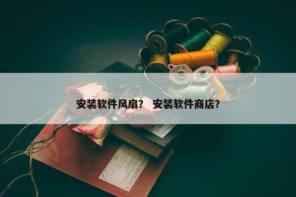 安装软件风扇？ 安装软件商店？