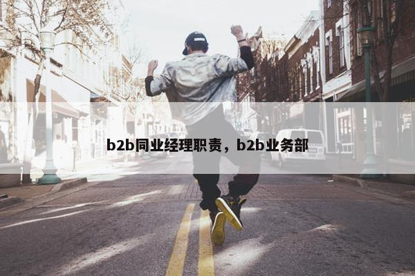 b2b同业经理职责，b2b业务部