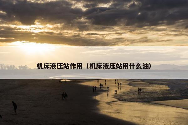 机床液压站作用（机床液压站用什么油）