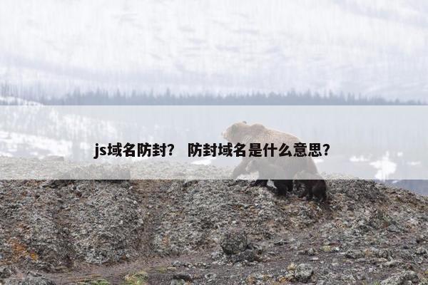 js域名防封？ 防封域名是什么意思？