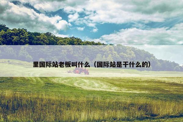 里国际站老板叫什么（国际站是干什么的）