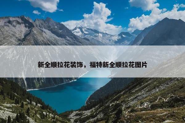 新全顺拉花装饰，福特新全顺拉花图片