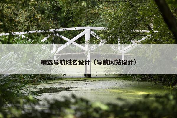 精选导航域名设计（导航网站设计）