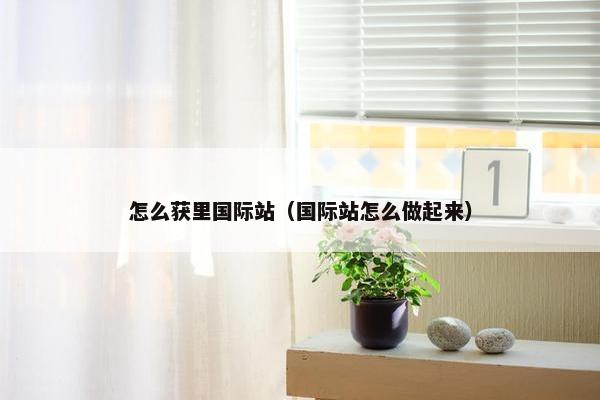 怎么获里国际站（国际站怎么做起来）