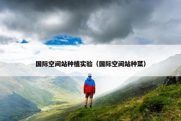 国际空间站种植实验（国际空间站种菜）