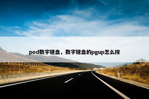 pod数字键盘，数字键盘的pgup怎么按