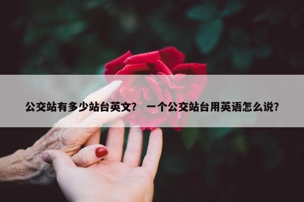 公交站有多少站台英文？ 一个公交站台用英语怎么说？