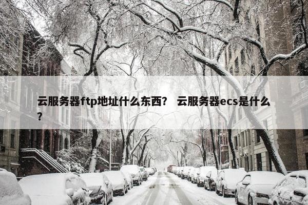 云服务器ftp地址什么东西？ 云服务器ecs是什么？