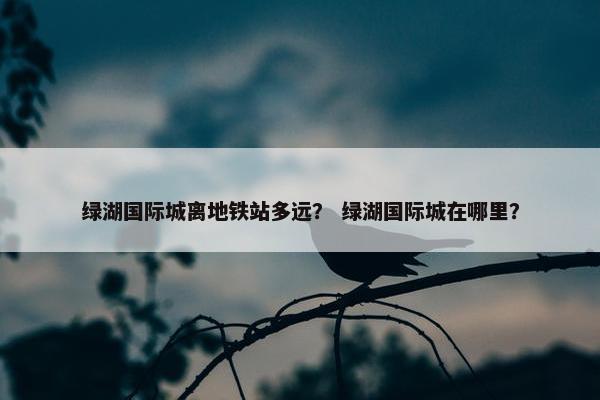 绿湖国际城离地铁站多远？ 绿湖国际城在哪里？