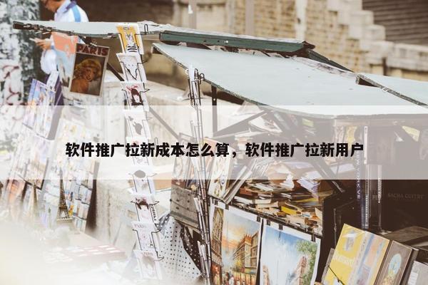 软件推广拉新成本怎么算，软件推广拉新用户