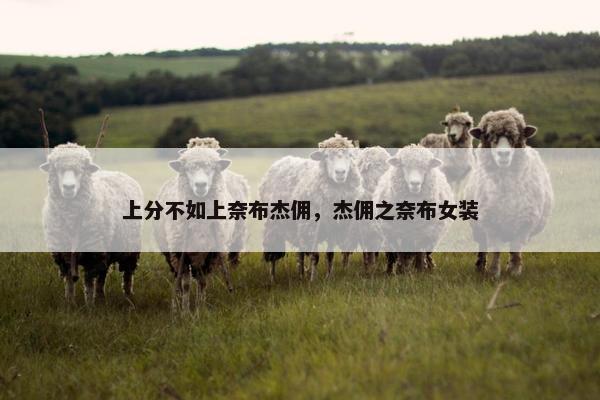 上分不如上奈布杰佣，杰佣之奈布女装