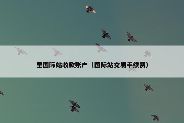里国际站收款账户（国际站交易手续费）