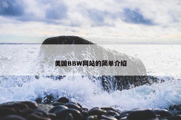 美国BBW网站的简单介绍