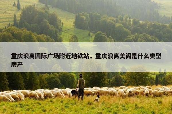 重庆浪高国际广场附近地铁站，重庆浪高美阁是什么类型房产