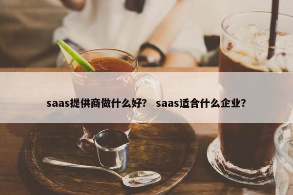saas提供商做什么好？ saas适合什么企业？
