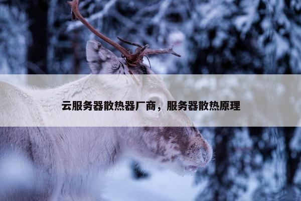 云服务器散热器厂商，服务器散热原理