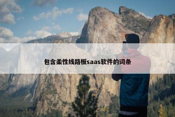 包含柔性线路板saas软件的词条