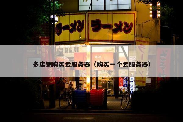 多店铺购买云服务器（购买一个云服务器）