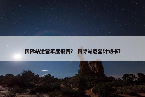国际站运营年度报告？ 国际站运营计划书？