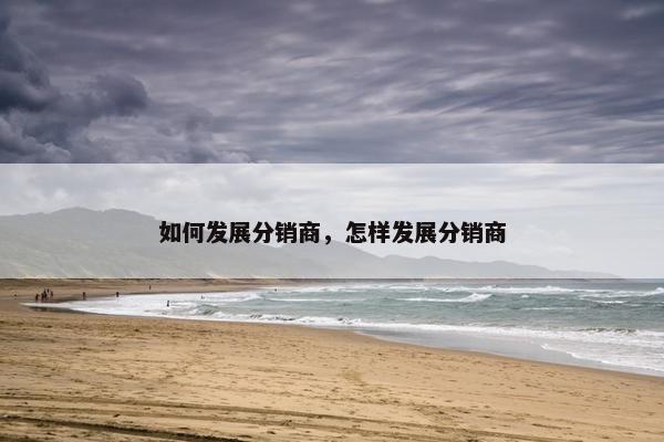 如何发展分销商，怎样发展分销商