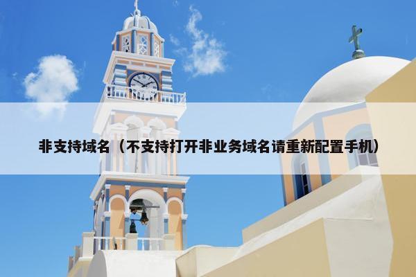 非支持域名（不支持打开非业务域名请重新配置手机）