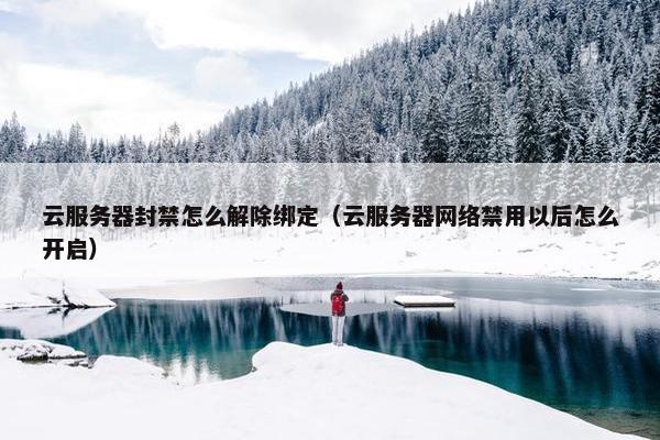 云服务器封禁怎么解除绑定（云服务器网络禁用以后怎么开启）