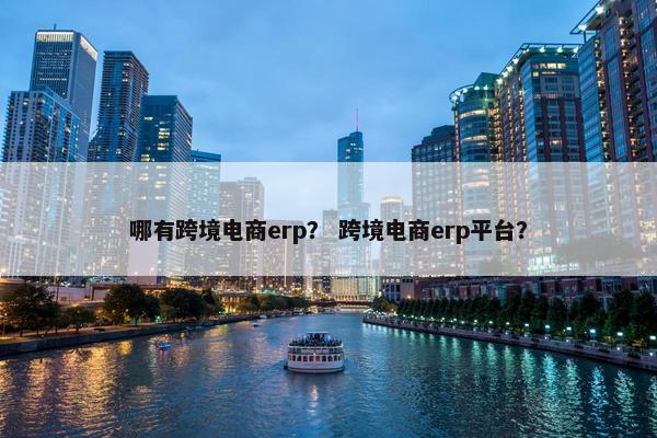 哪有跨境电商erp？ 跨境电商erp平台？