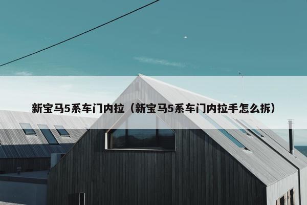 新宝马5系车门内拉（新宝马5系车门内拉手怎么拆）