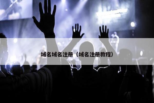 域名域名注册（域名注册教程）