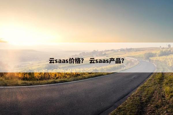 云saas价格？ 云saas产品？