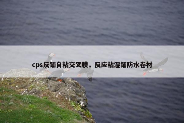 cps反铺自粘交叉膜，反应粘湿铺防水卷材