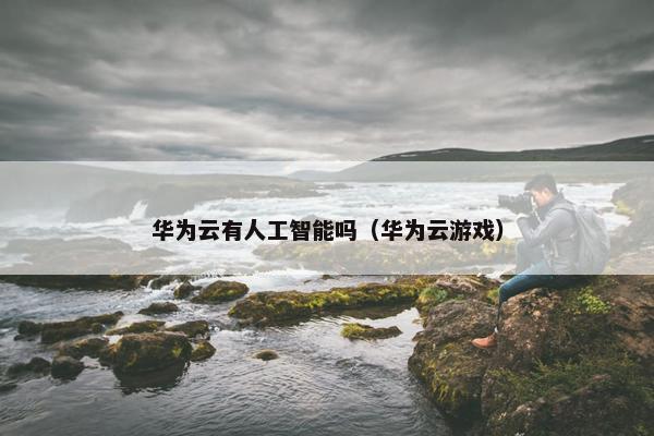 华为云有人工智能吗（华为云游戏）