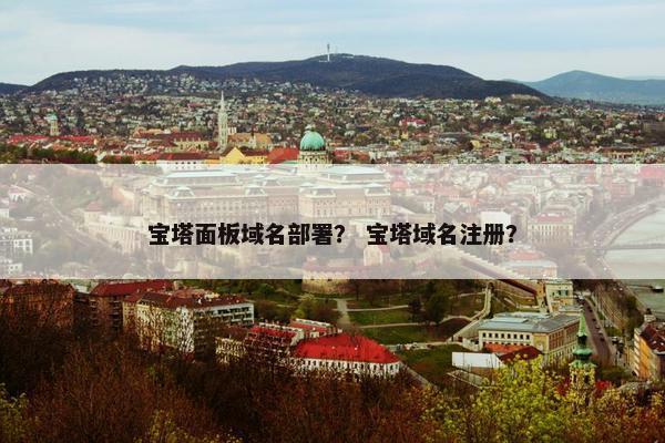 宝塔面板域名部署？ 宝塔域名注册？