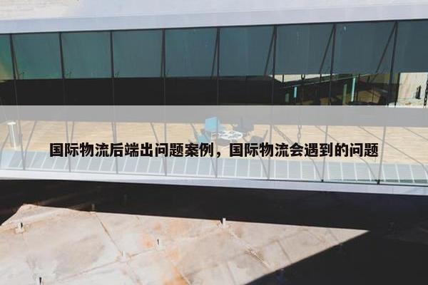 国际物流后端出问题案例，国际物流会遇到的问题
