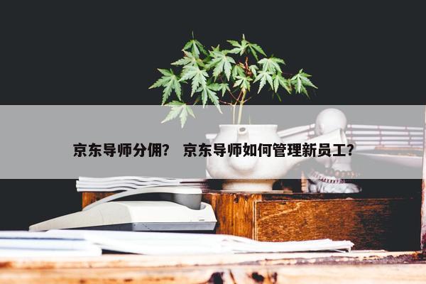 京东导师分佣？ 京东导师如何管理新员工？