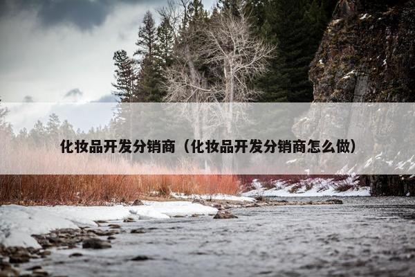 化妆品开发分销商（化妆品开发分销商怎么做）