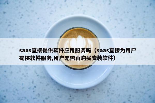 saas直接提供软件应用服务吗（saas直接为用户提供软件服务,用户无需再购买安装软件）