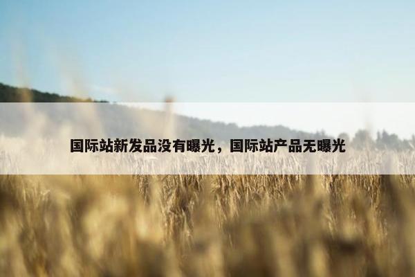 国际站新发品没有曝光，国际站产品无曝光