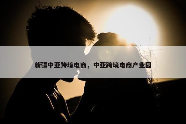 新疆中亚跨境电商，中亚跨境电商产业园
