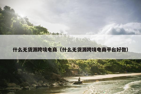 什么无货源跨境电商（什么无货源跨境电商平台好做）