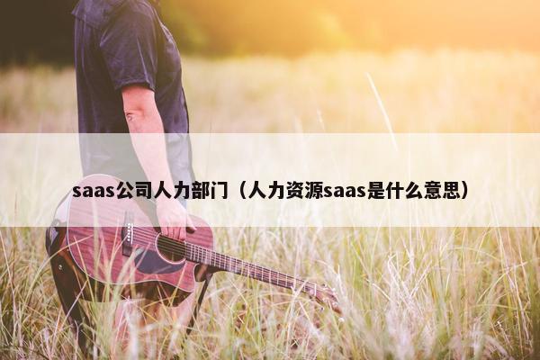 saas公司人力部门（人力资源saas是什么意思）