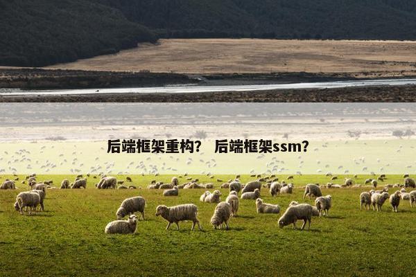 后端框架重构？ 后端框架ssm？