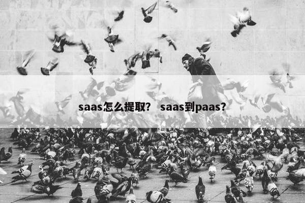saas怎么提取？ saas到paas？