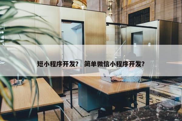 短小程序开发？ 简单微信小程序开发？