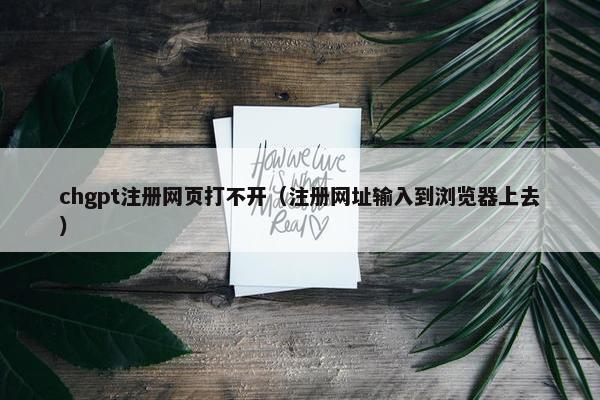 chgpt注册网页打不开（注册网址输入到浏览器上去）
