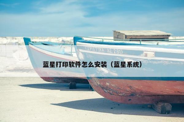 蓝星打印软件怎么安装（蓝星系统）