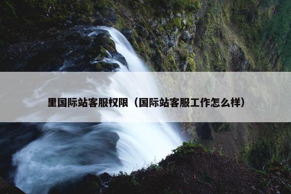 里国际站客服权限（国际站客服工作怎么样）