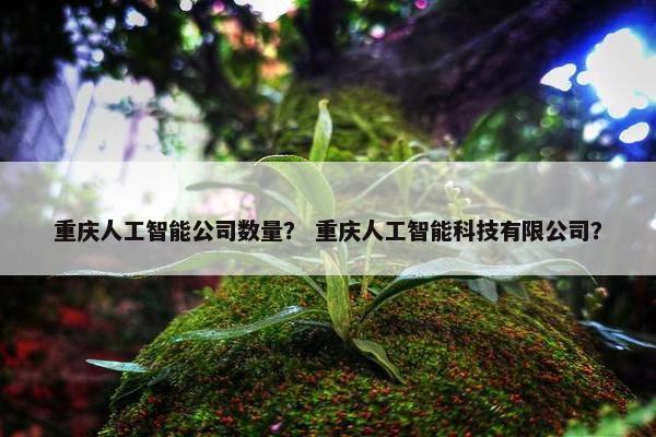 重庆人工智能公司数量？ 重庆人工智能科技有限公司？